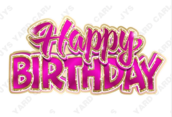 Single Jazzy Birthday Centerpiece: Multiple Colors - Yard Card Signs by JYS International