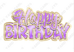 Single Jazzy Birthday Centerpiece: Multiple Colors - Yard Card Signs by JYS International