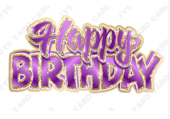 Single Jazzy Birthday Centerpiece: Multiple Colors - Yard Card Signs by JYS International