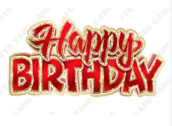 Single Jazzy Birthday Centerpiece: Multiple Colors - Yard Card Signs by JYS International