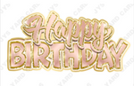 Single Jazzy Birthday Centerpiece: Multiple Colors - Yard Card Signs by JYS International