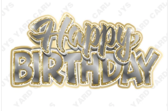 Single Jazzy Birthday Centerpiece: Multiple Colors - Yard Card Signs by JYS International