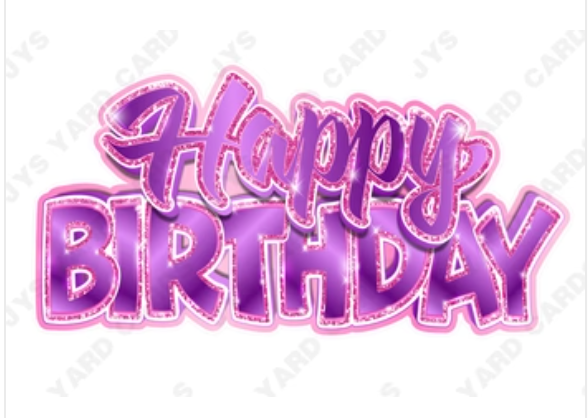 Single Jazzy Birthday Centerpiece: Multiple Colors - Yard Card Signs by JYS International