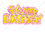 Single Jazzy Birthday Centerpiece: Multiple Colors - Yard Card Signs by JYS International