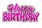 Jazzy Birthday Centerpiece: Multiple Colors - Yard Card Signs by JYS International