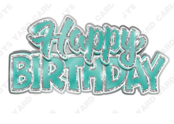 Jazzy Birthday Centerpiece: Multiple Colors - Yard Card Signs by JYS International