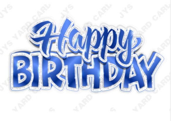 Jazzy Birthday Centerpiece: Multiple Colors - Yard Card Signs by JYS International