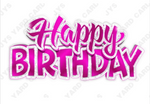 Single Jazzy Birthday Centerpiece: Multiple Colors - Yard Card Signs by JYS International