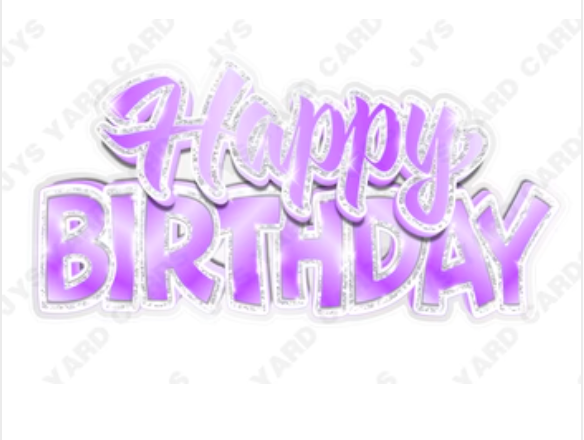 Single Jazzy Birthday Centerpiece: Multiple Colors - Yard Card Signs by JYS International