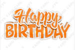 Jazzy Birthday Centerpiece: Multiple Colors - Yard Card Signs by JYS International