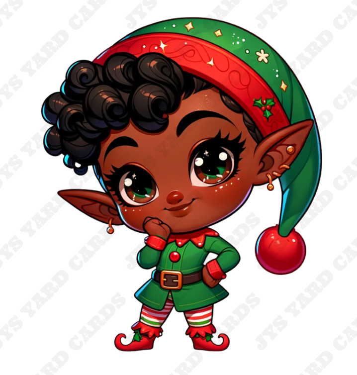 BROWN ELF 3 - Yard Card Signs by JYS International