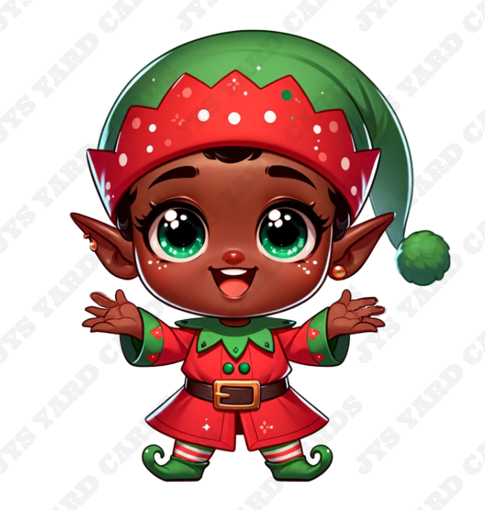 BROWN ELF 4 - Yard Card Signs by JYS International