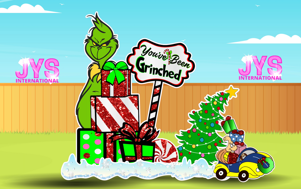 YOU'VE BEEN GRINCHED: DOUBLE PACK - Yard Card Signs by JYS International