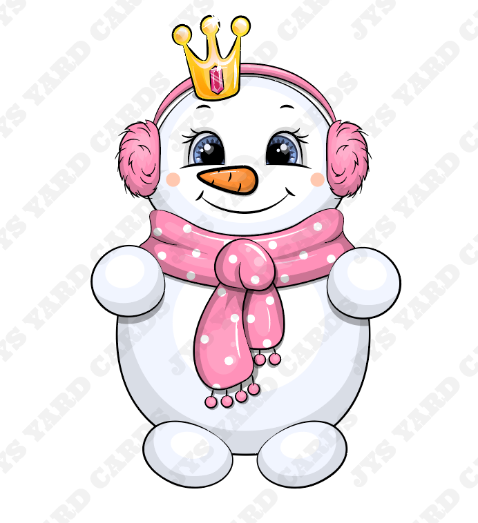 SNOW WOMAN - Yard Card Signs by JYS International