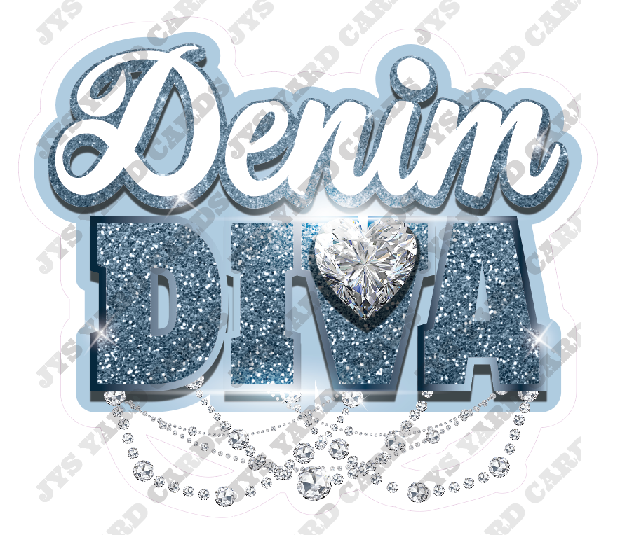 DENIM DIVA STATEMENT - Yard Card Signs by JYS International