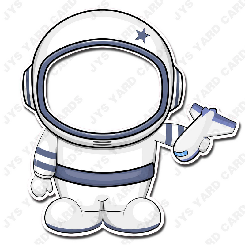 ASTRONAUT FACE CUT OUT - Yard Card Signs by JYS International