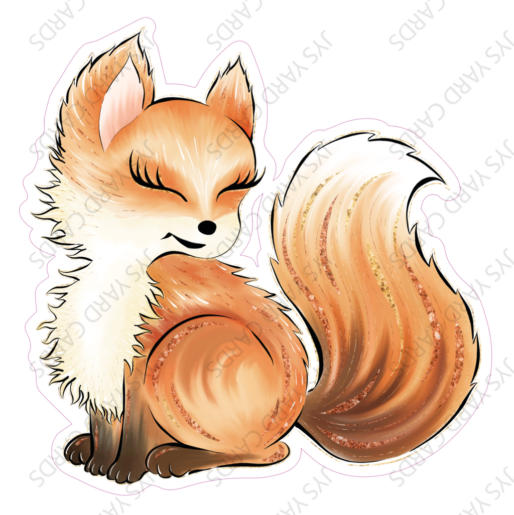 WOODLAND FOX 2 - Yard Card Signs by JYS International