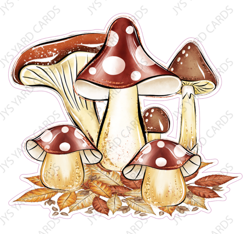 WOODLANDS MUSHROOMS 1 - Yard Card Signs by JYS International