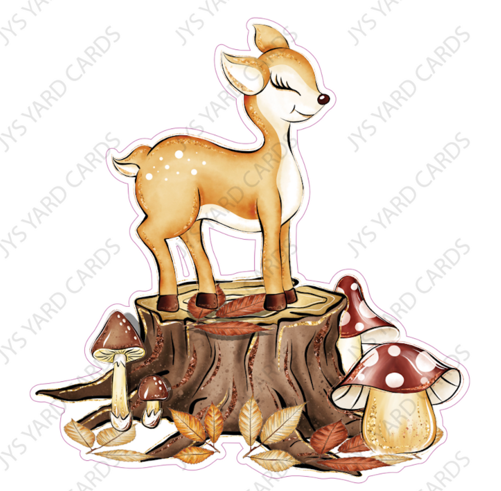 WOODLANDS DEER 2 - Yard Card Signs by JYS International