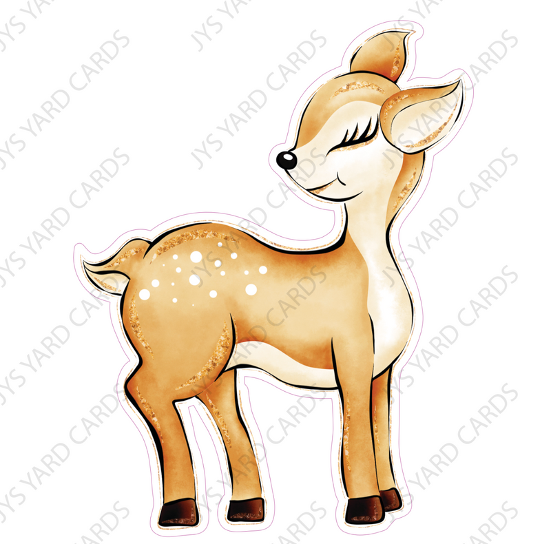 WOODLANDS DEER 3 - Yard Card Signs by JYS International