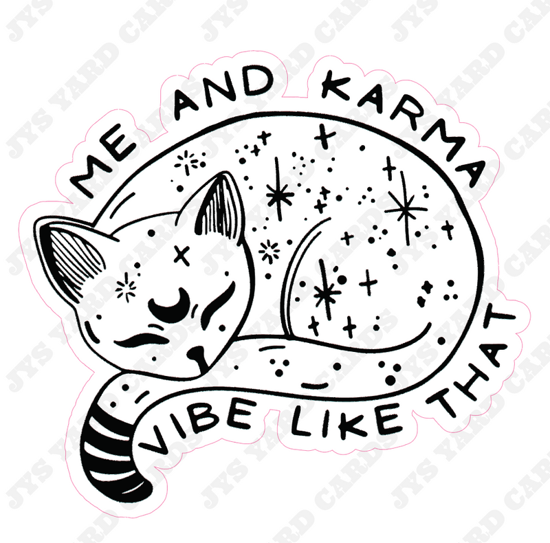 KARMA CAT 2 - Yard Card Signs by JYS International