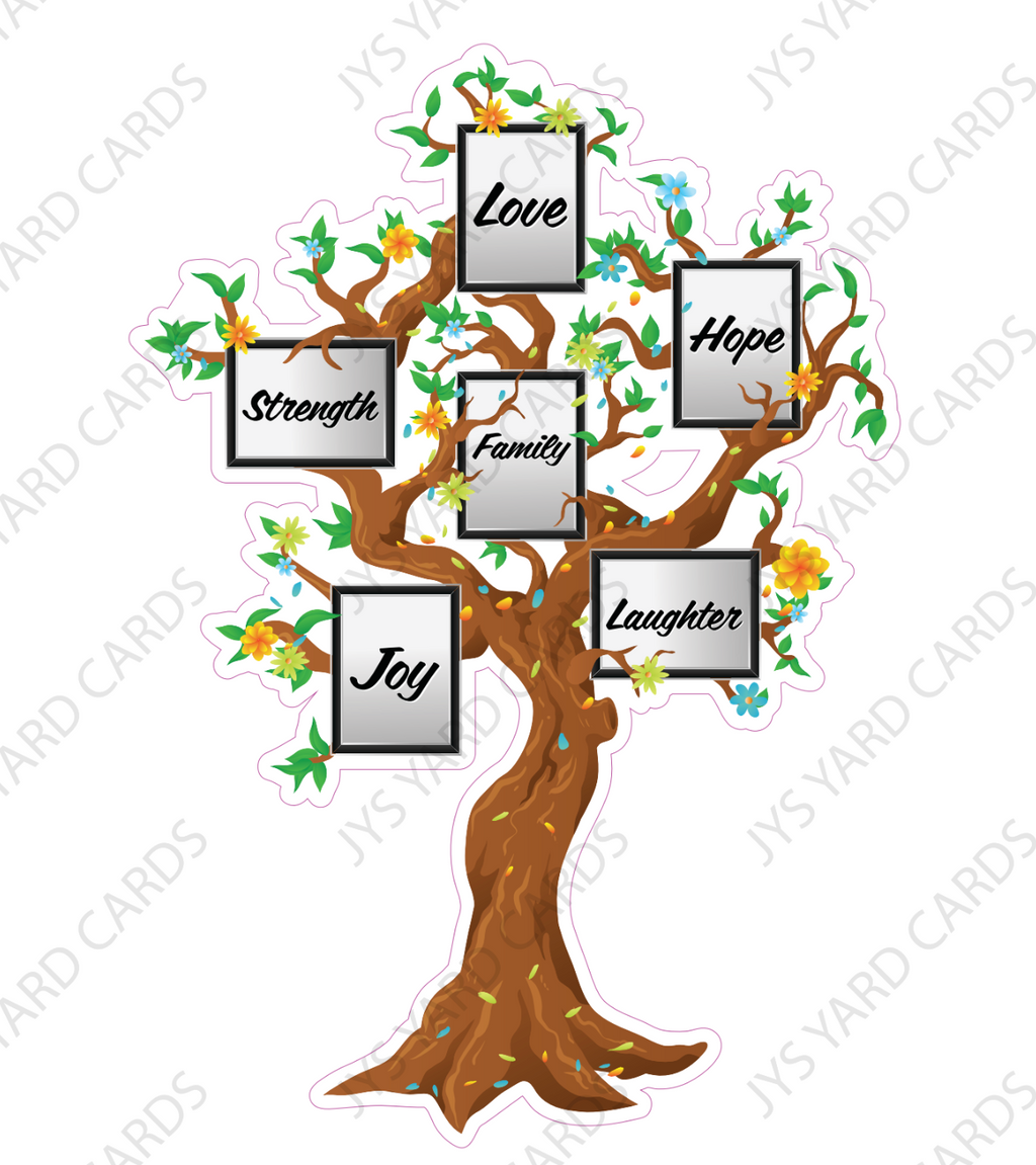 FAMILY TREE - Yard Card Signs by JYS International