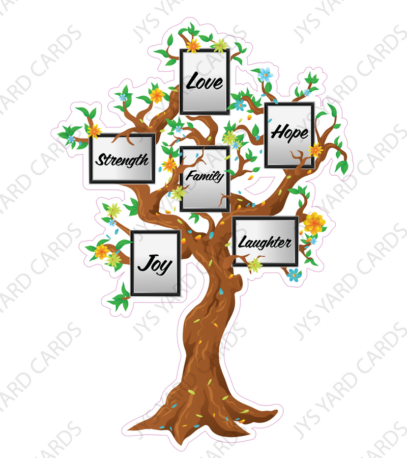 FAMILY TREE - Yard Card Signs by JYS International