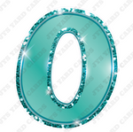 Single Numbers: 23” Bouncy Metallic Teal - Yard Card Signs by JYS International