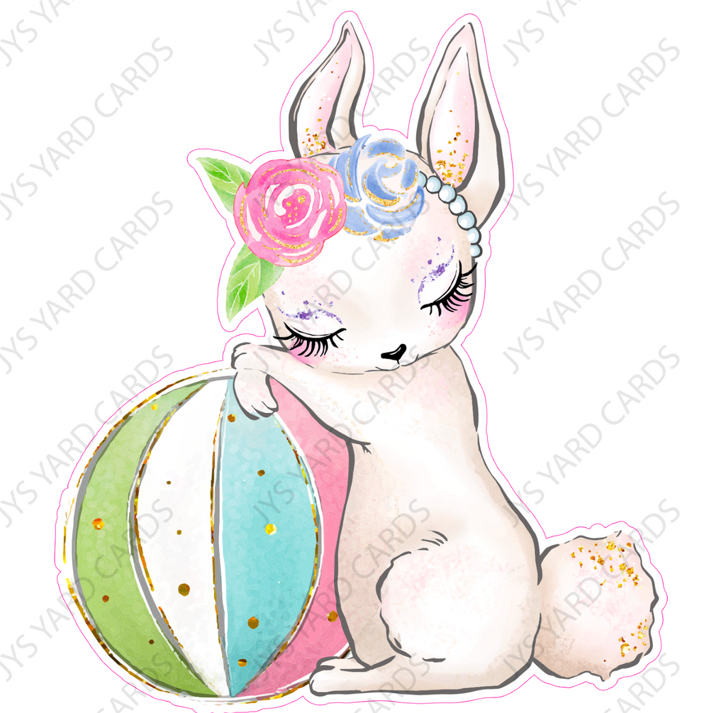 WHIMSICAL BUNNY 2 - Yard Card Signs by JYS International