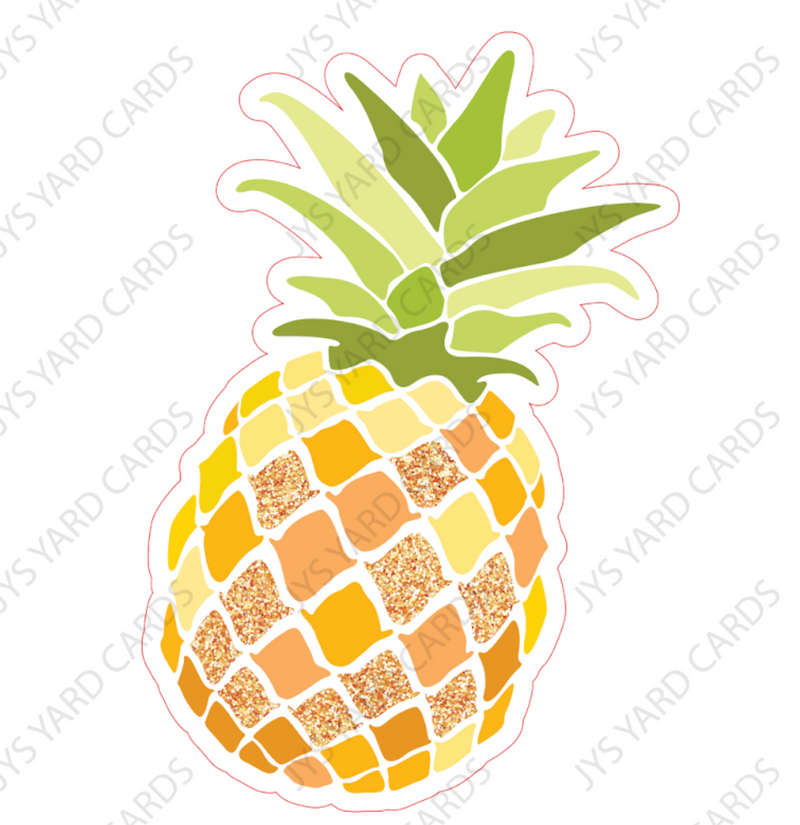 TROPICAL PINEAPPLE - Yard Card Signs by JYS International