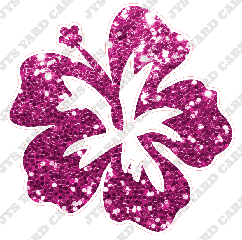 PINK TROPICAL FLOWER - Yard Card Signs by JYS International