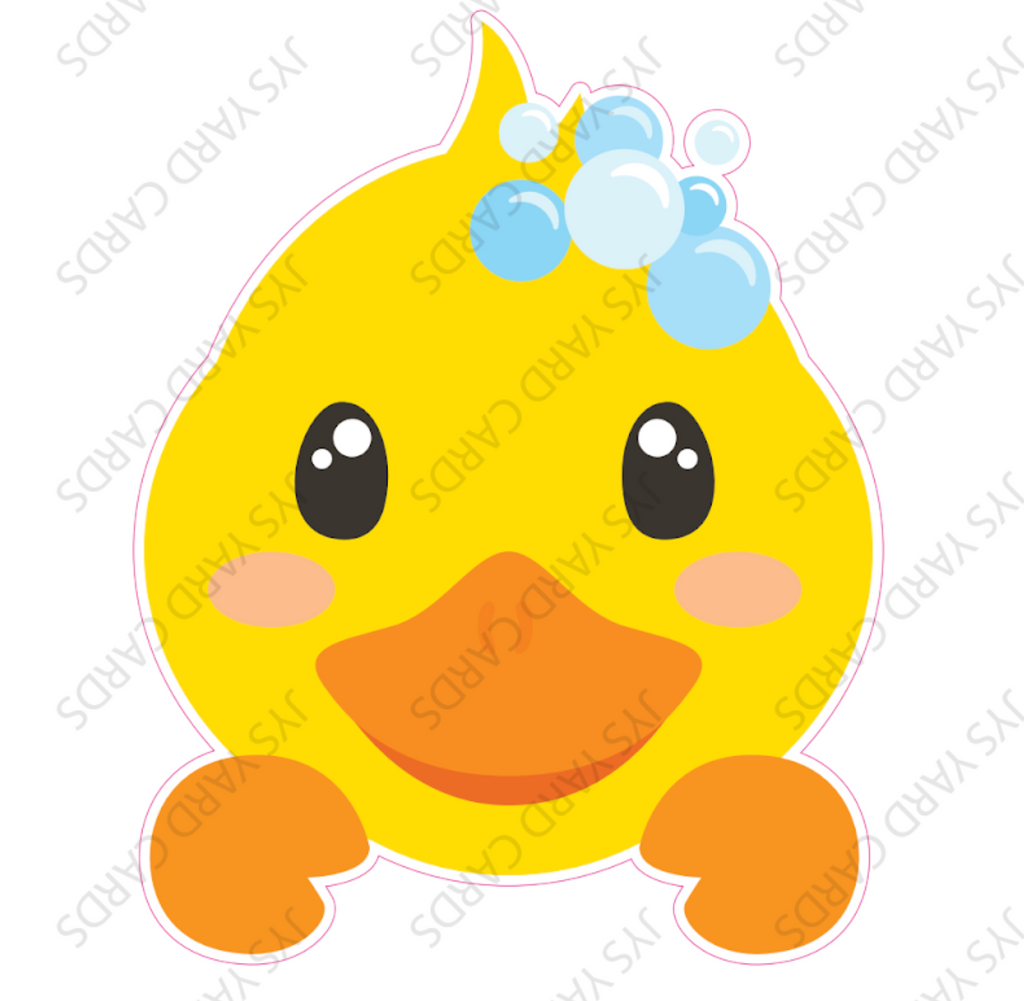 PEEK-A-BOO RUBBER DUCK - Yard Card Signs by JYS International