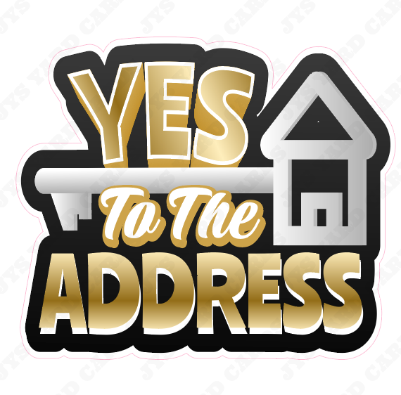 YES TO THE ADDRESS STATEMENT - Yard Card Signs by JYS International