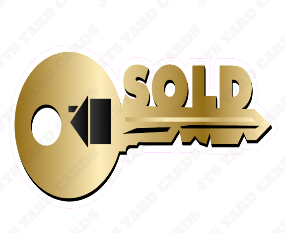 SOLD KEY - Yard Card Signs by JYS International