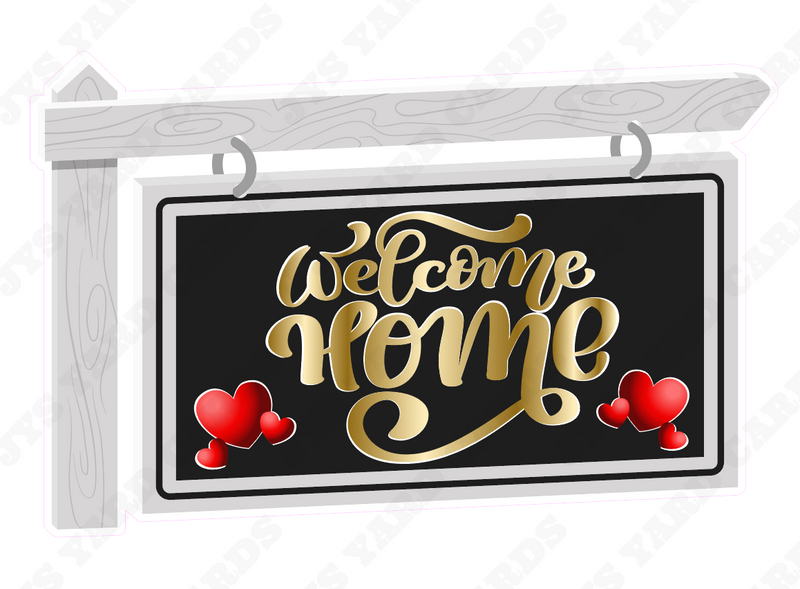 WELCOME (NEW) HOME CENTERPIECE - Yard Card Signs by JYS International