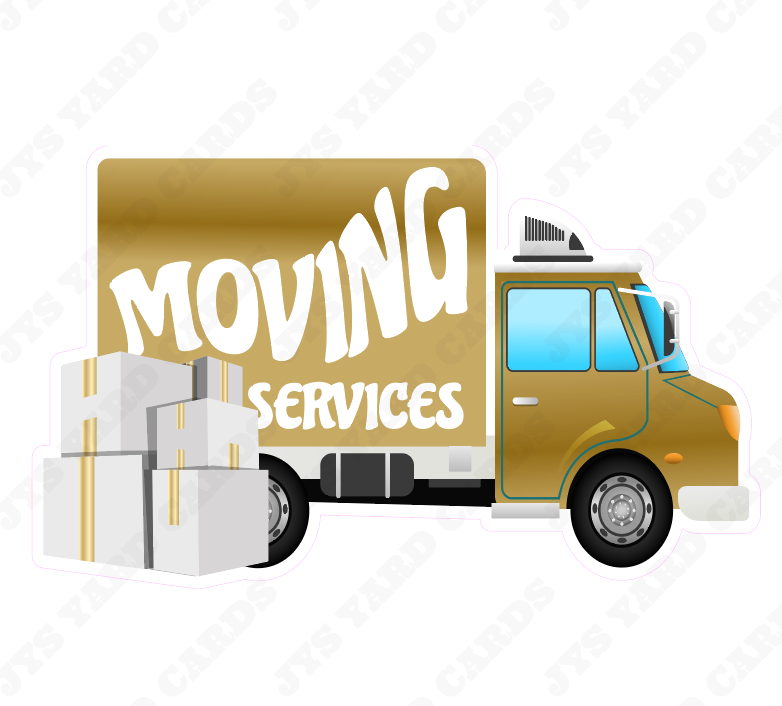 MOVING TRUCK 1 - Yard Card Signs by JYS International