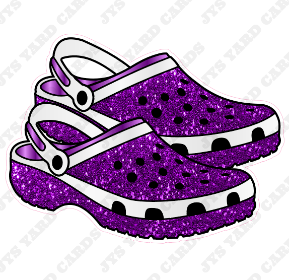 CROCS: PURPLE - Yard Card Signs by JYS International