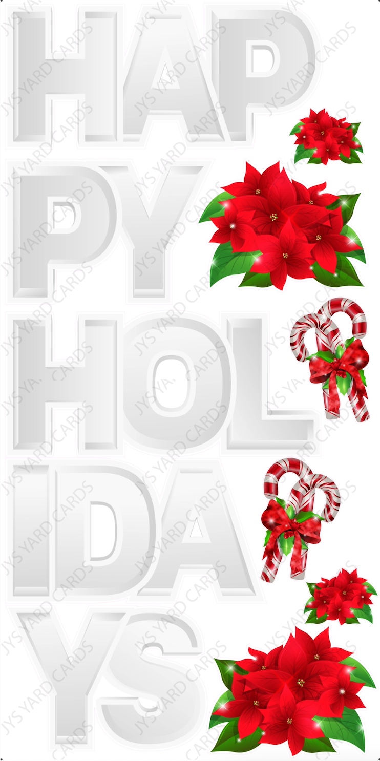 HAPPY HOLIDAYS: MARQUEE EZ SET - Yard Card Signs by JYS International