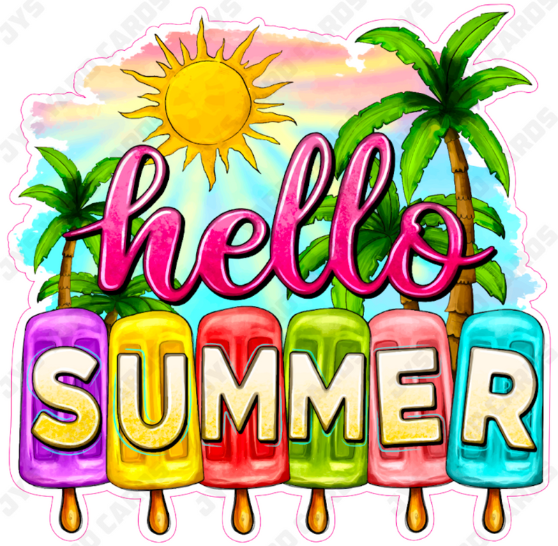 HELLO SUMMER - Yard Card Signs by JYS International