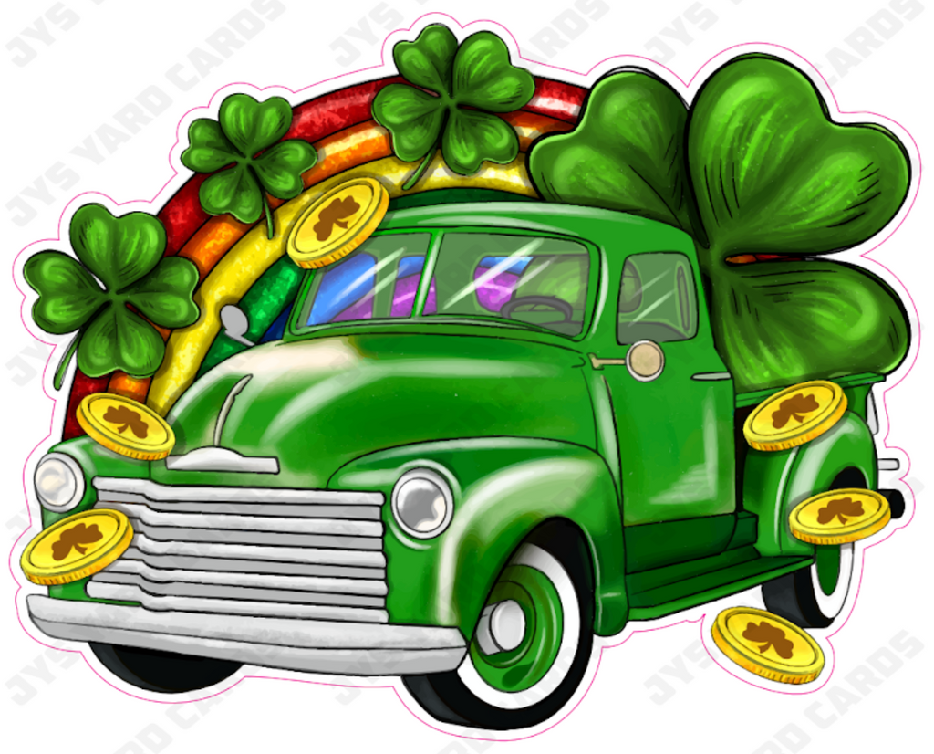 ST. PATRICK'S TRUCK - Yard Card Signs by JYS International