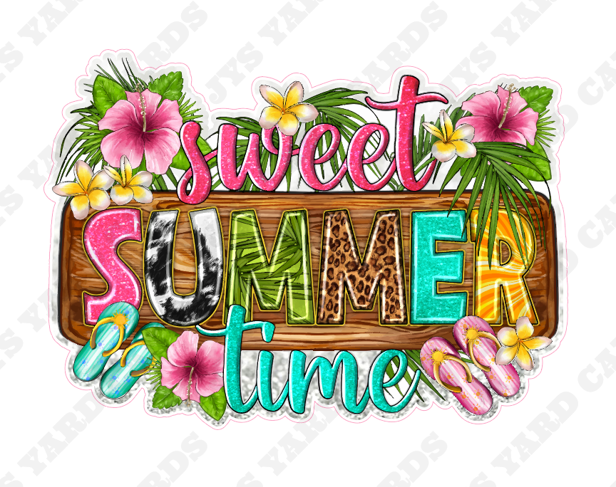 SWEET SUMMER TIME - Yard Card Signs by JYS International