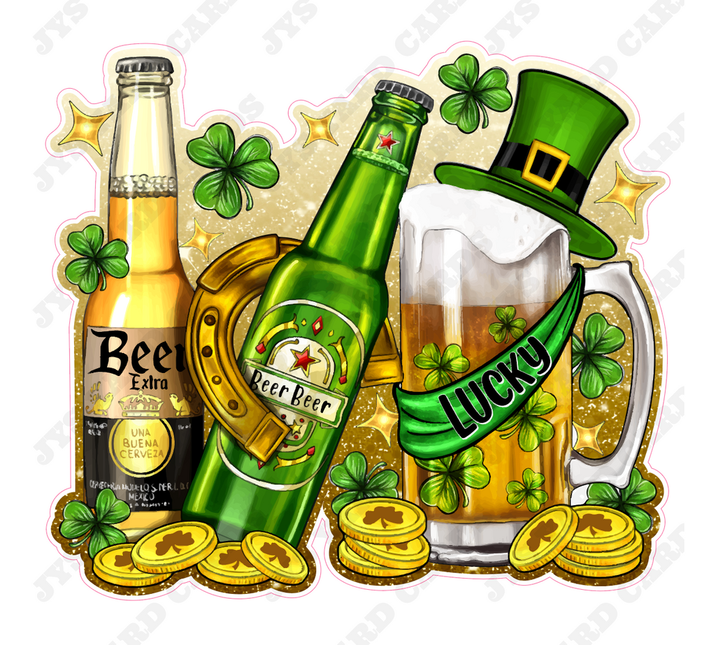 ST. PATRICK'S BEER 2 - Yard Card Signs by JYS International