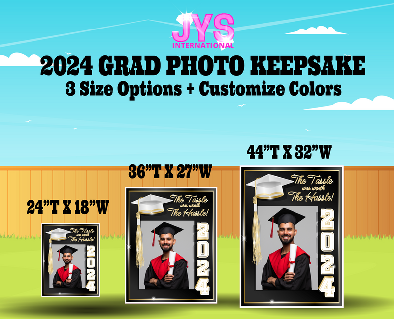 2024 GRAD PHOTO KEEPSAKE: SINGLE - Yard Card Signs by JYS International