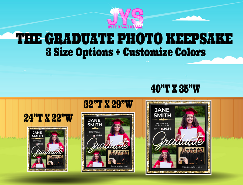 THE GRADUATE PHOTO KEEPSAKE: MULTI-PACKS - Yard Card Signs by JYS International