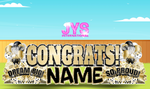 VARSITY CONGRATS EZ SET: MULTIPLE COLOR OPTIONS - Yard Card Signs by JYS International