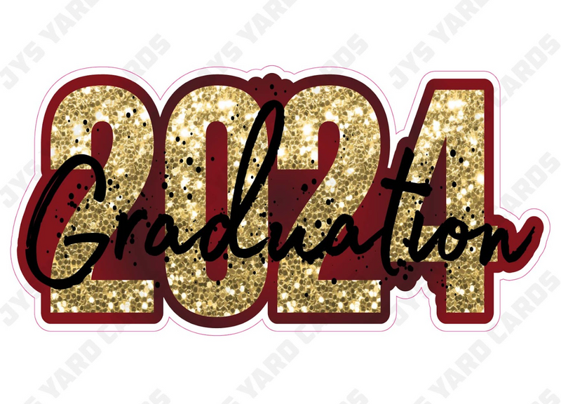 2024 Graduation Keepsakes: Pick Your Colors - Yard Card Signs by JYS International