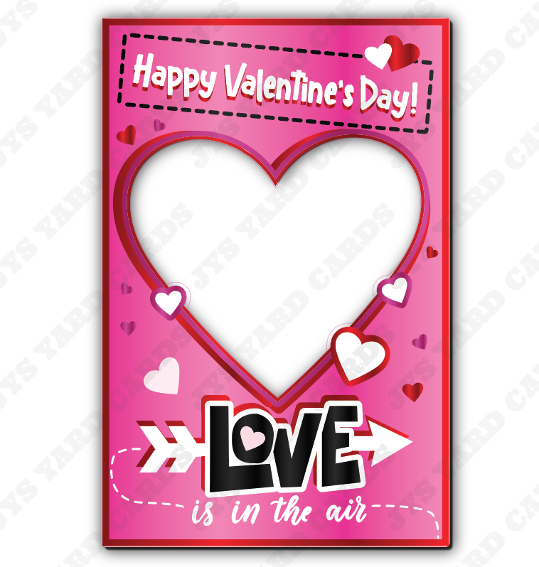 HAPPY VALENTINE’S DAY PHOTO OP: PINK - Yard Card Signs by JYS International