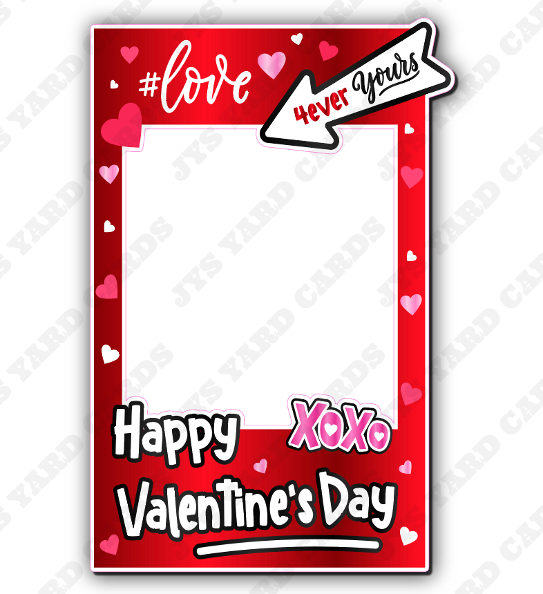 HAPPY VALENTINE’S DAY PHOTO OP: RED - Yard Card Signs by JYS International