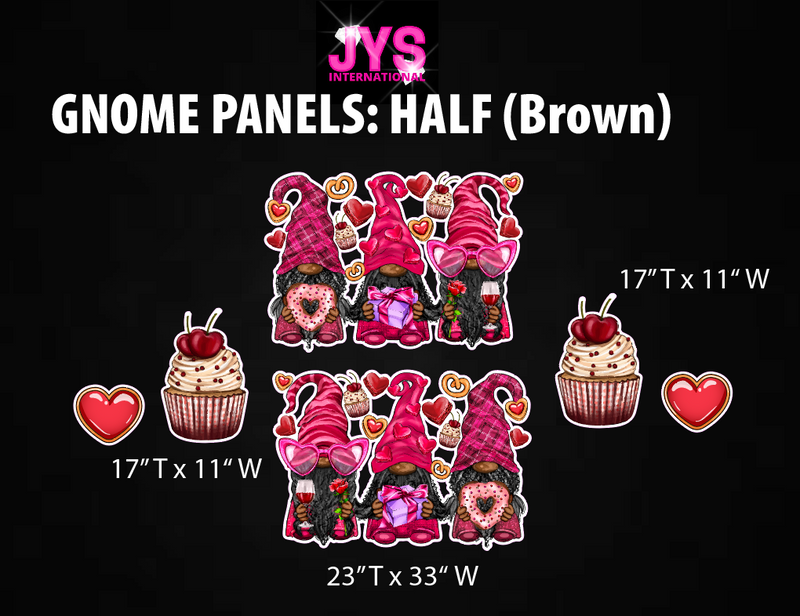 VALENTINE GNOME PANELS - Yard Card Signs by JYS International