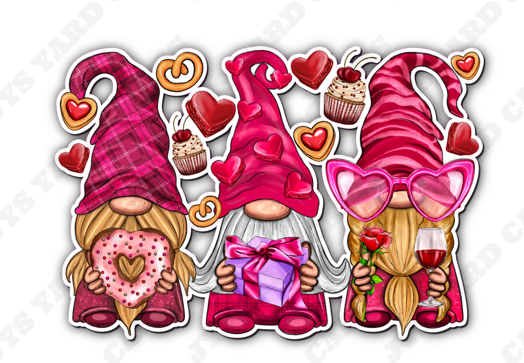 VALENTINE GNOME PANEL - Yard Card Signs by JYS International